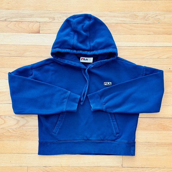 Fila Tops - Fila Women’s hooded sweatshirt navy blue size XS